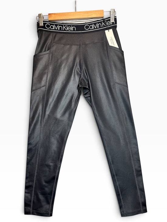 Calvin Klein Pants - Calvin Klein Performance Black Logo-Waist Leggings 7/8 Sz M